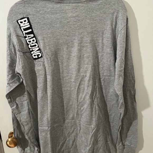 Deadstock Vintage Early 2000’s  Billabong Gray Long Sleeve Men's Shirt - Picture 5 of 5